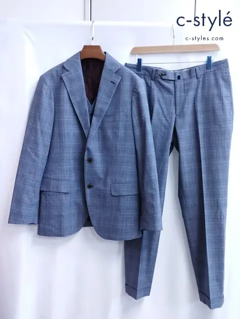 MEN’S BIGI メンズビギ 3ピーススーツ M L グレー系 M017FSJ04