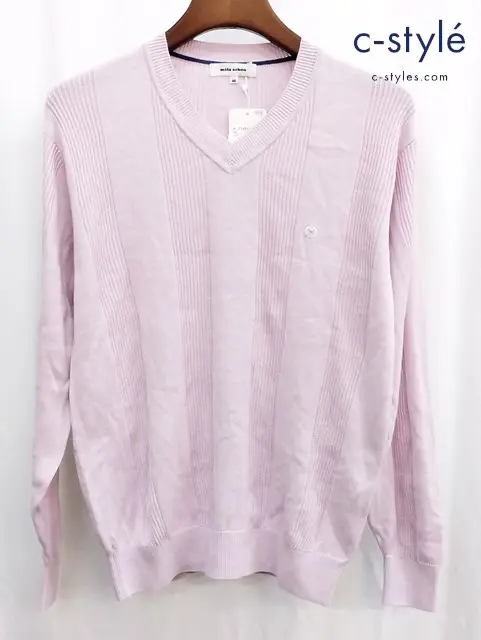 mila schon ミラ ショーン Vネックニット 46 ピンク系 31480-110