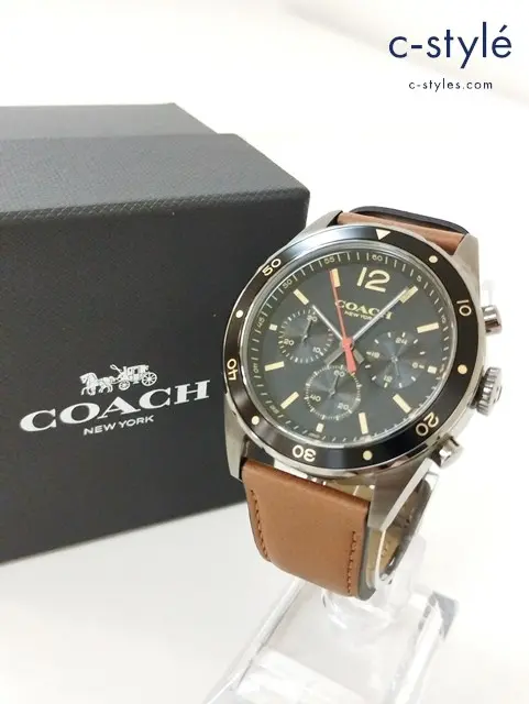 COACH コーチ 腕時計 ブラック×ブラウン CA.102.2.96.1236 Sullivan 14602070 クウォーツ