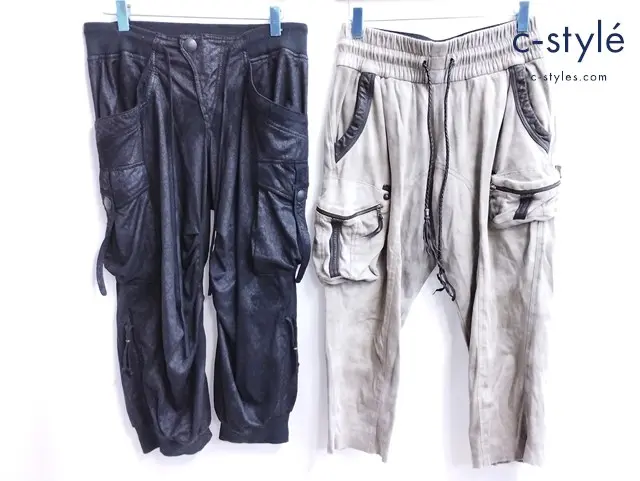 14th Addiction フォーティーンアディクション パンツ 2 グレー ブラック ウエストゴム