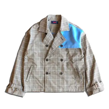 ADANS(アダンス) TACTICAL TRENCH JACKET / CHECK × BLUE