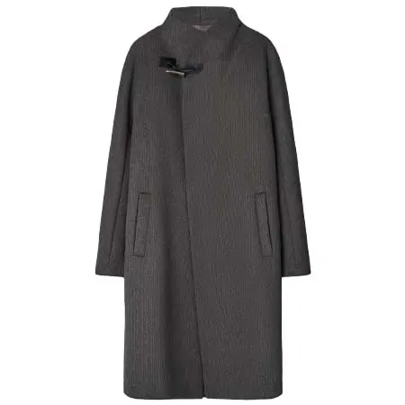 ADOLFO DOMINGUEZ(アドルフォドミンゲス) ファンネルネック クロスフロントコート