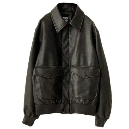 ARMY TWILL(アーミーツイル) 別注 ヴィーガンレザー A-2フライトジャケット