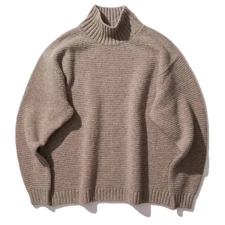 ATON(エイトン) LAMBS WOOL | BOTTLENECK SWEATER