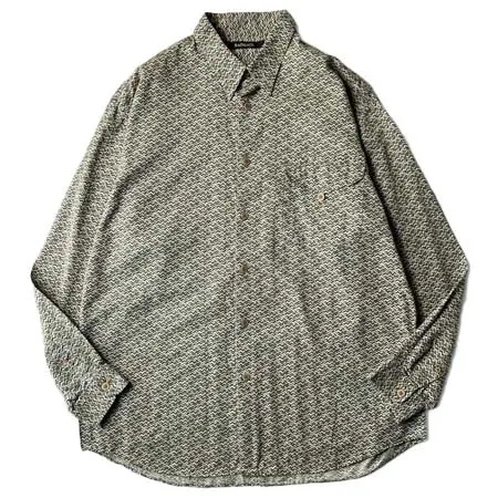 Bachrach(バックラック) 90s BACHRACH 総柄 コットン 長袖 シャツ
