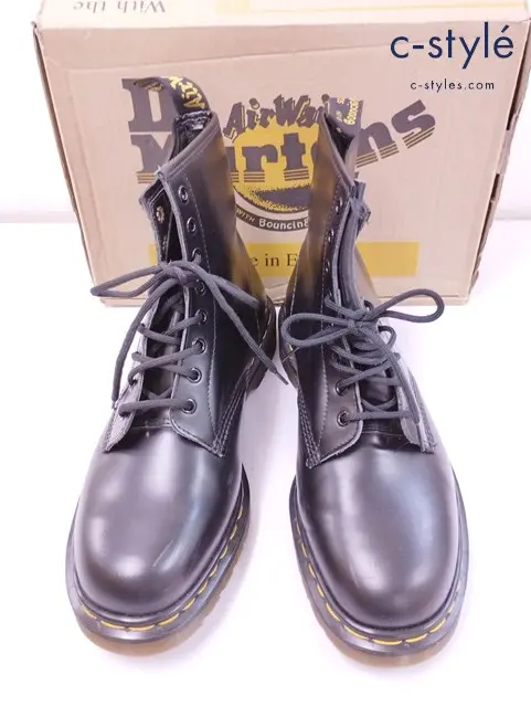Dr.Martens 8ホールブーツ UK10 ブラック BLACK SMOOTH 8 EYELET BOOT Z WELT 1460