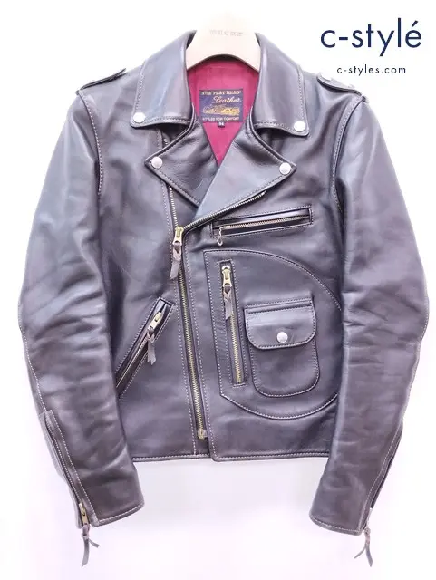 THE FLAT HEAD フラットヘッド ダブルライダース ジャケット こげ茶 34 WRJ-53A
