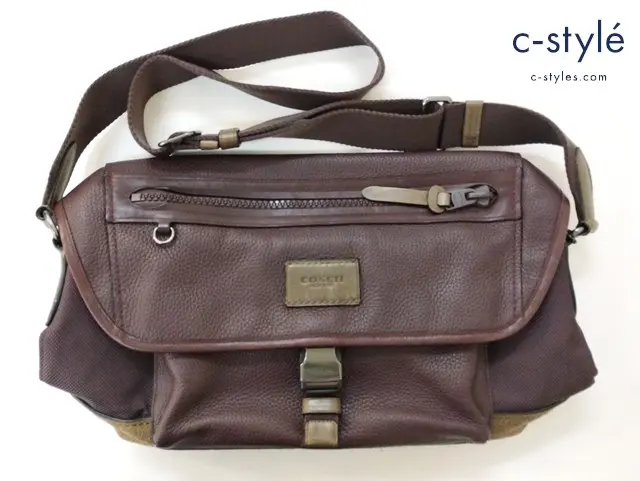 COACH コーチ ショルダーバッグ ブラウン MANHATTAN BIKE BAG マンハッタン バイクバッグ 86739