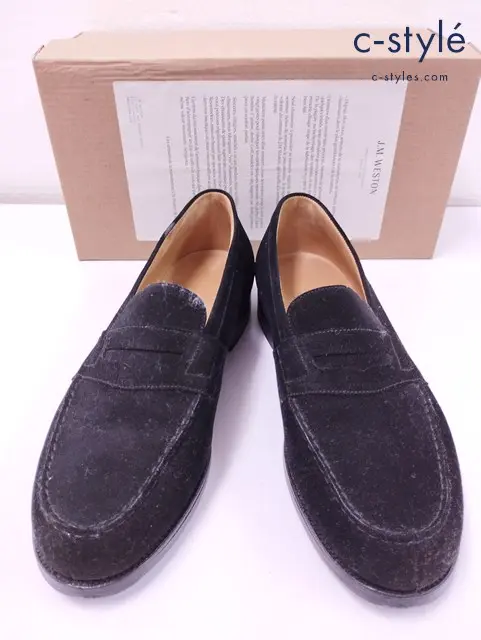 J.M.WESTON ジェイエムウエストン シグニチャーローファー ブラック スエード 7 #180