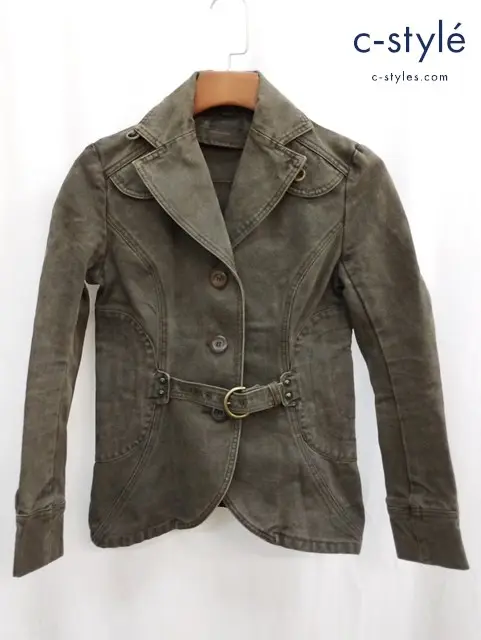 Share Spirit シェアースピリット ミリタリージャケット 36 カーキ FS209 レディース