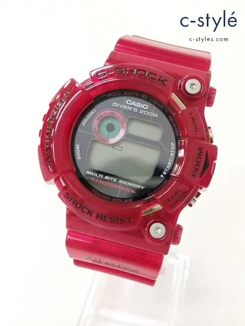 CASIO カシオ 腕時計 レッド G-SHOCK フロッグマン クォーツ FROGMAN GW-203K