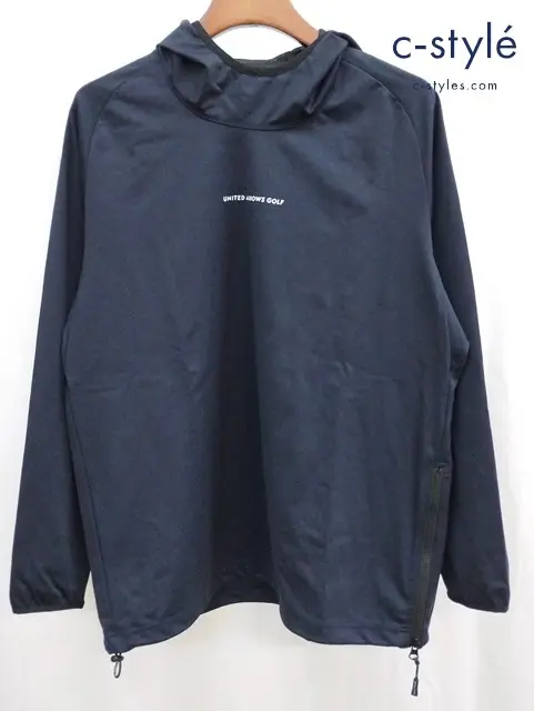 UNITED ARROWS GOLF ユナイテッドアローズ ゴルフ プルオーバーフーディー XL ネイビー 6012-699-0014