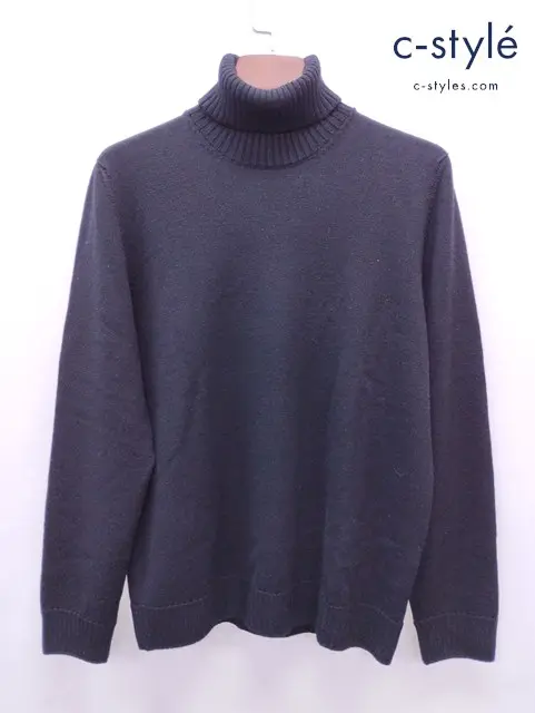 Drumohr ドルモア タートルネックニット 50 ブラック ミドルゲージ メリノ100％