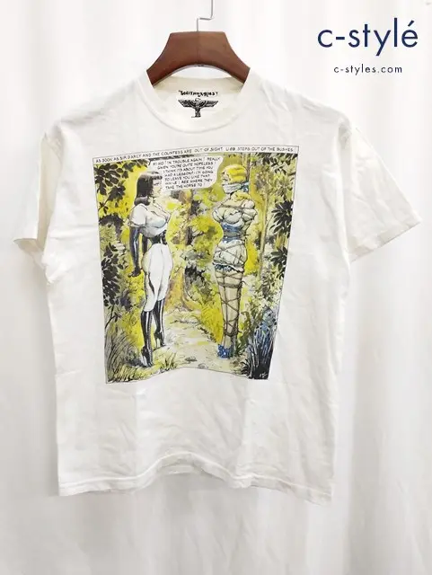 BOYLONDON ボーイロンドン Tシャツ ホワイト 半袖 プリント seditionaries John Willie