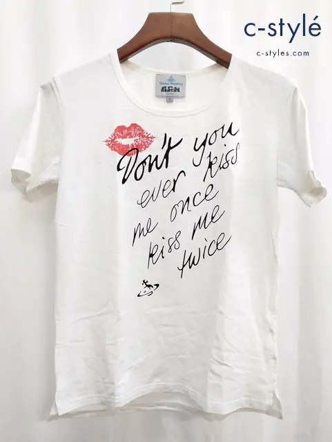 Vivienne Westwood MAN Tシャツ M ホワイト プリント 半袖 キス