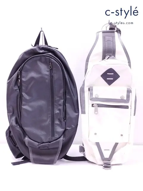 PORTER ポーター リュックサック ボディバッグ ブラック アイボリー系