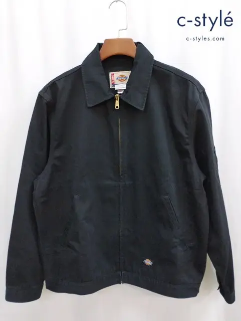 Dickies ディッキーズ ジャケット M ブラック EISENHOWER TWILL JACKET JT75BK ジップアップ