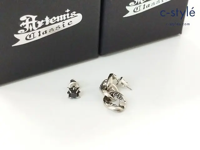 Artemis Classic ピアス シルバー 925 ムーブ喜平ピアス ACE0186 RAYピアスBK ACE0087