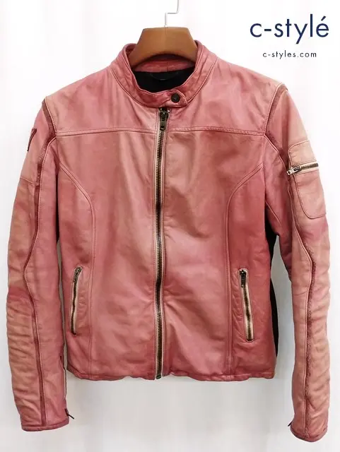 DAINESE ダイネーゼ シングルライダースジャケット 44 レッド系 2533633 バイクウェア バイク用品