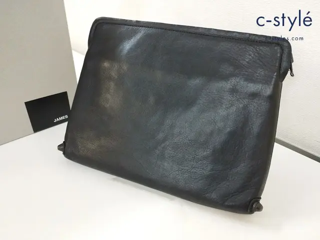 ato アトウ クラッチバッグ ブラック JAMES AU15A-Z03