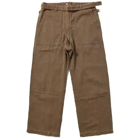 Black Weirdos(ブラックウィドー) DENIM BONDAGE PANTS -KHAKI-