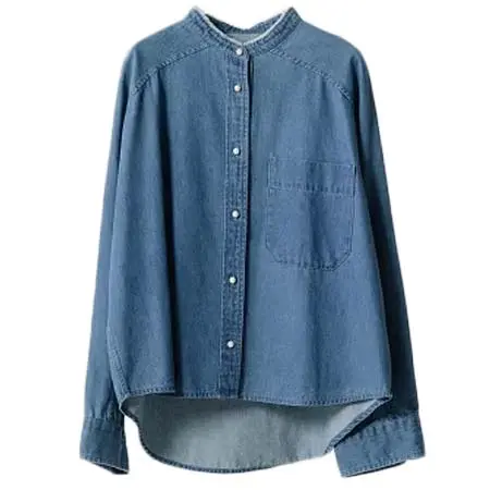 blanc basque(ブランバスク) パールボタンデニムシャツ[BB88-105]