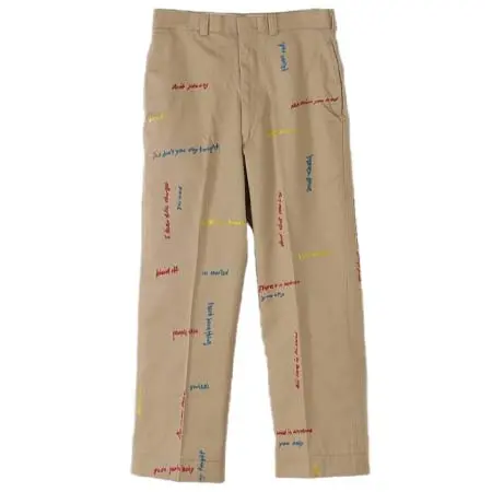 BONUM(ボナム) ペイントワードパンツ