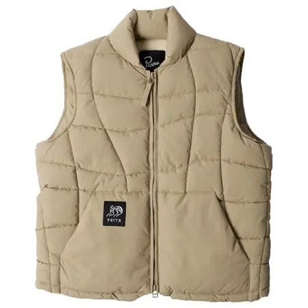 by Parra(バイパラ) Waved alien puffer vest Tan