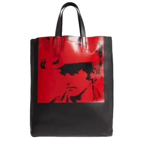 Calvin Klein 205W39NYC(カルバンクライン２０５Ｗ３９ＮＹＣ) x Andy Warhol Foundation Dennis Hopper Calfskin Leather Bucket Bag