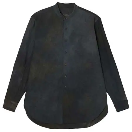 COLINA(コリーナ) darkdyed poplin granpa shirts