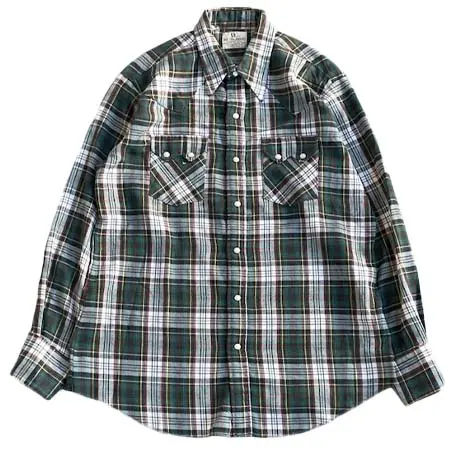 DEE CEE(ディーシー) Vintage 60~70’s check western shirt -DEE CEE-