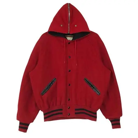 DeLONG(デロング) ヴィンテージ デロング スポーツウェア ニューロンドン オハイオ レターマン フーディー ジャケット アメリカ製