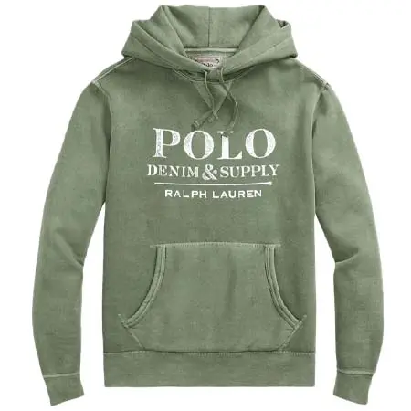 Denim & Supply Ralph Lauren(デニムアンドサプライラルフローレン) Denim & Supply Fleece Hoodie in Green