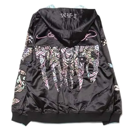 Ed Hardy(エドハーディー) Ed Hardy × TRAVS/エド ハーディー×トラヴィス/REVERSIBLE SOUVENIR JACKET/リバーシブルスカジャン