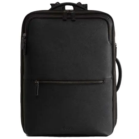 Evoon(エボーン) マルチビジネスリュックレザー・容量18L~拡張時28L