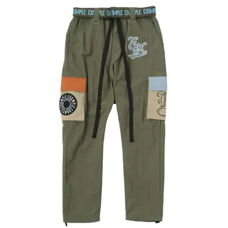 EXAMPLE(エグザンプル) EXAMPLE NYLON MULTICOLORED SARUEL CARGO PANTS