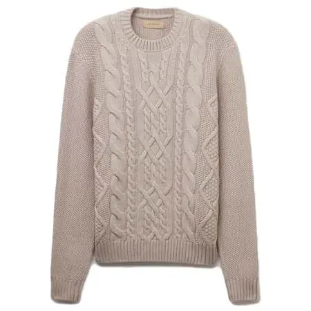 falconeri(ファルコネーリ) ウール フィッシャーマン クルーネックセーター