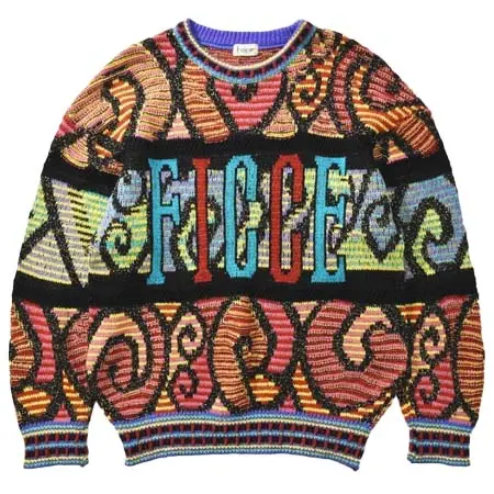 ficce(フィッチェ) 80s90sヴィンテージ フィッチェ FICCE 総柄 ニット セーター