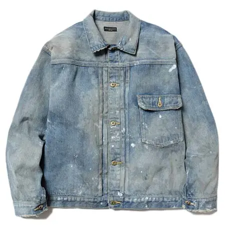 FLAG STAFF(フラグスタッフ) TRACKER JACKET STYLE1st ボロ加工トラッカー1stジャケット デニムジャケット / 24AW-FS-13/FS1519