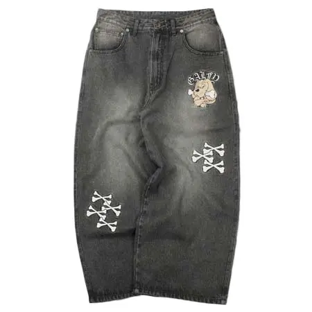 GALFY(ガルフィー) 骨骨カラーデニムパンツ