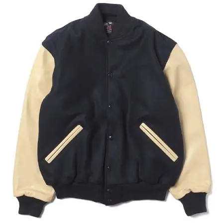 GAME sportswear(ゲームスポーツウェア) LEATHER SLEEVE VARSITY JACKET #A ゲームスポーツウェア スタジャン 別注