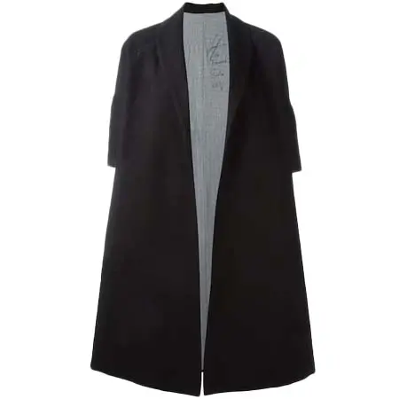 GEOFFREY B.SMALL(ジェフリービースモール) オーバーサイズオープンコート シルク/カシミア/ウール