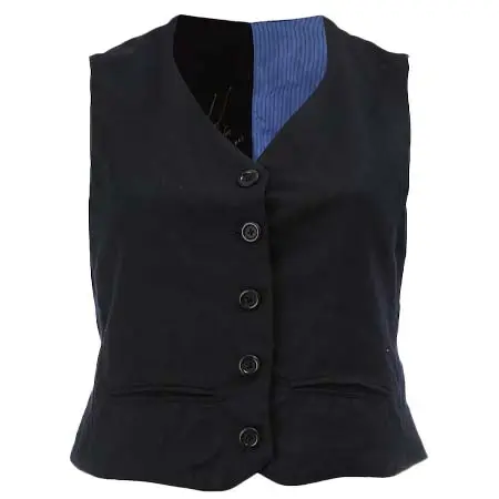 GEOFFREY B.SMALL(ジェフリービースモール) クロップド ベスト ウール/キュプラ