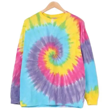 Good wear(グッドウエアー) ロングスリーブポケットTEE　タイダイ　POCKET TEE TIE DYE