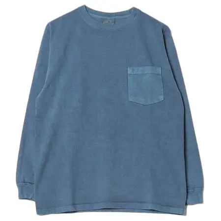 Good wear(グッドウエアー) GOODWEAR – L/S POCKET TEE PIGMENT DYE / グッドウェア – ロングスリーブポケット ティー ピグメントダイ
