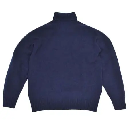 HARLEY OF SCOTLAND(ハーレーオブスコットランド) ジーロンラムズウール・タートルニット