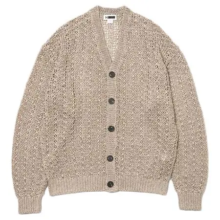 hbeautyandyouth(エイチ ビューティ&ユース) MESH V NECK CARDIGAN/カーディガン