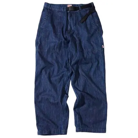 HINSON(ヒンソン) ワイドテーパードシルエット ウェービングベルト ベイカーデニムパンツ/クライミングパンツ