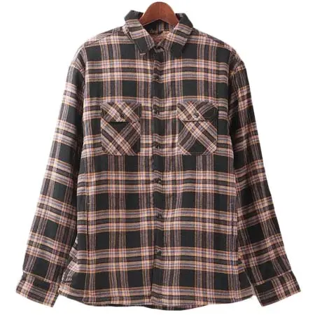 House of Blues(ハウスオブブルース) 裏ボアチェックC.P.Oシャツ