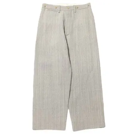 INTERIM(インテリム) VISCOSE SILK CANVAS MIL BAGGY TROUSER – BROWN GRAY